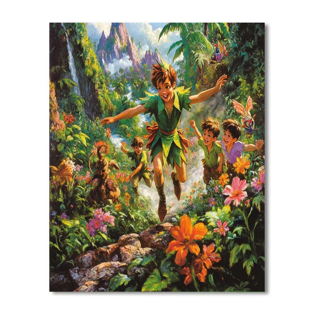 Peter Pan’s Lost Boy Adventure - Disney Inspired paint by color
