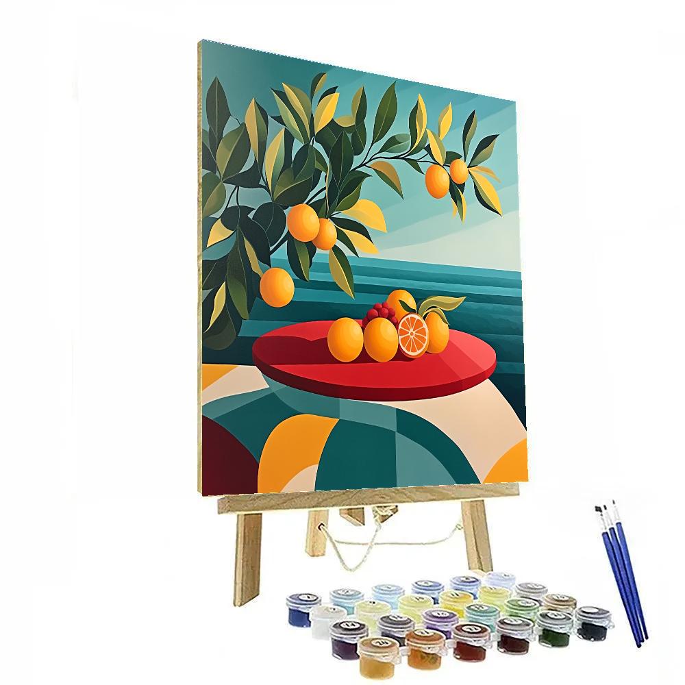 Henri Matisse Inspired Cutout Garden Lunch Number painting