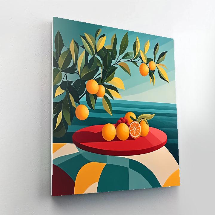 Henri Matisse Inspired Cutout Garden Lunch Number painting