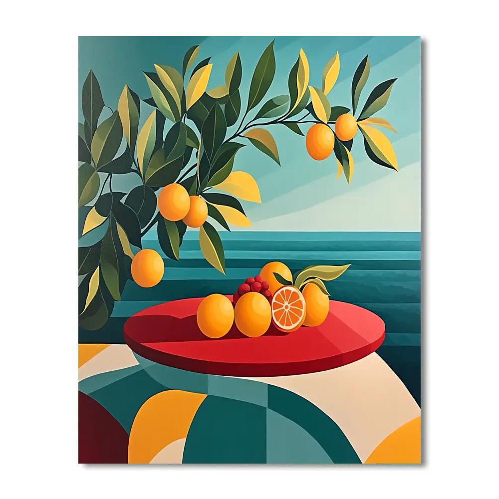 Henri Matisse Inspired Cutout Garden Lunch Number painting