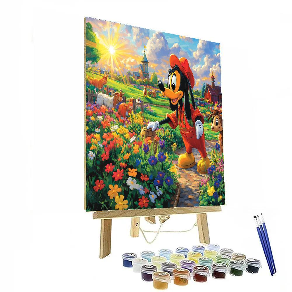 Goofy’s Farm Adventure - Disney Inspired Number painting