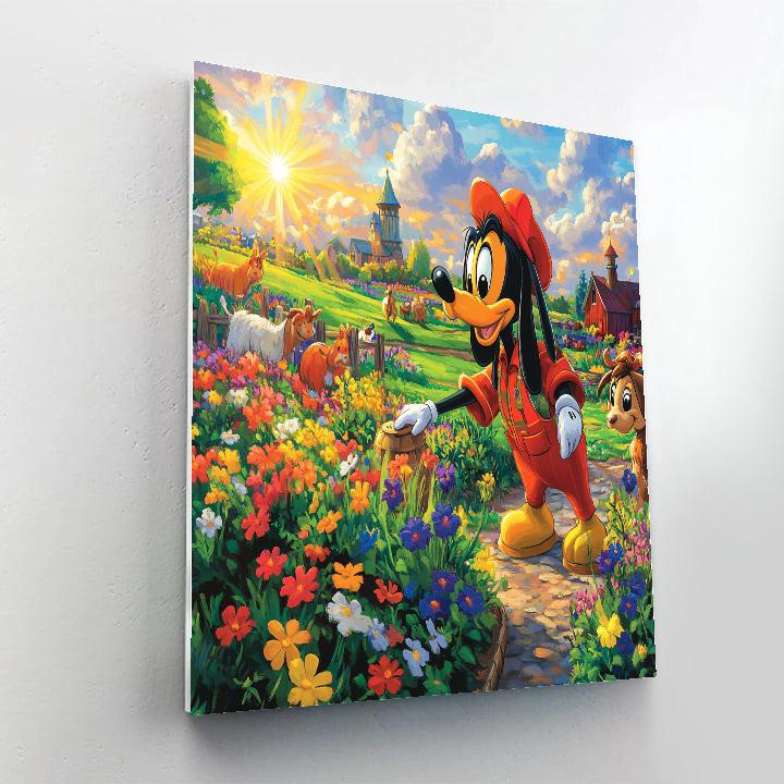 Goofy’s Farm Adventure - Disney Inspired Number painting