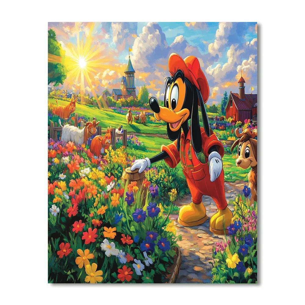 Goofy’s Farm Adventure - Disney Inspired Number painting