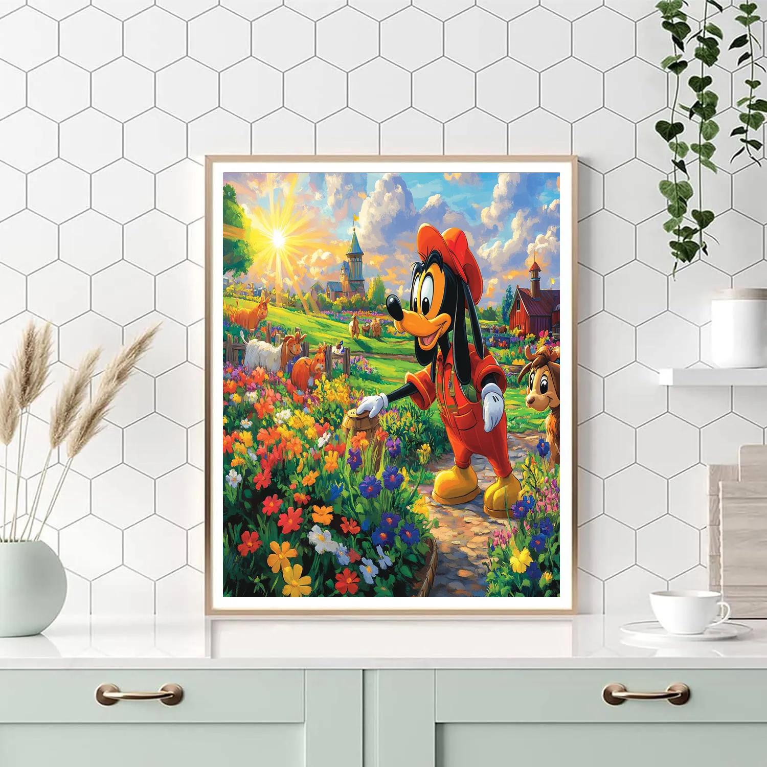 Goofy’s Farm Adventure - Disney Inspired Number painting