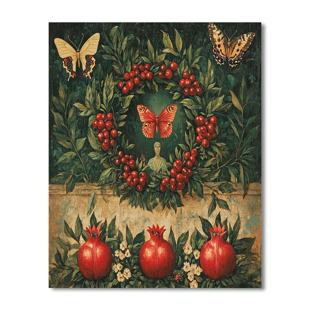Frida Kahlo Inspired Orchard Symbols paint by color