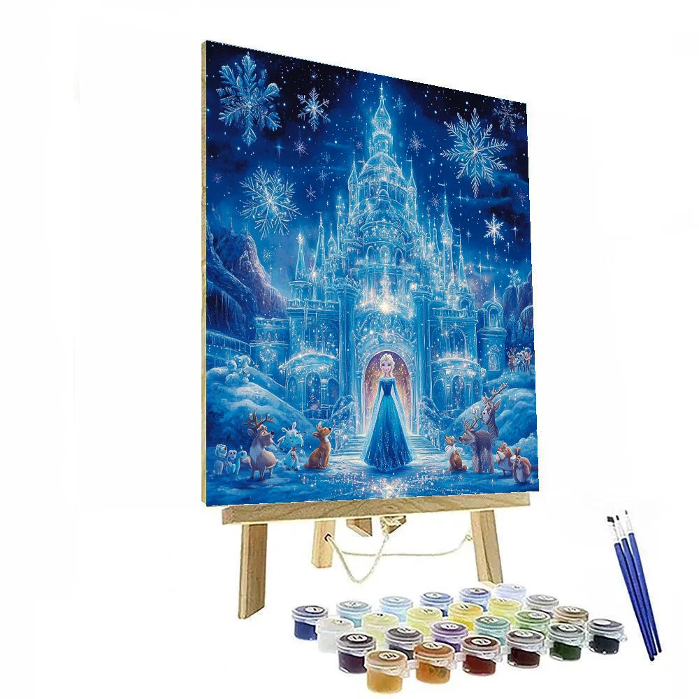 Elsa’s Enchanted Ice Palace - Disney Inspired Paint by numbers kits