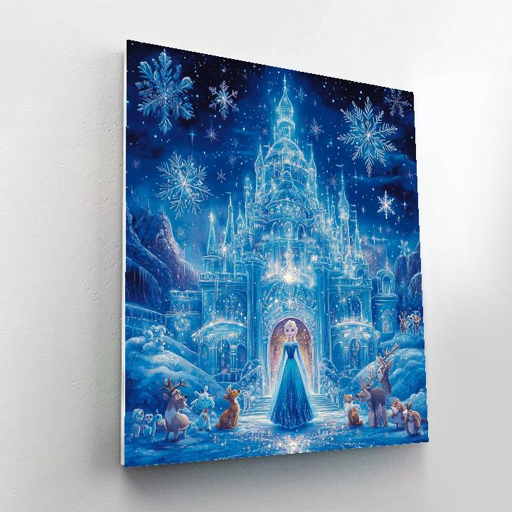 Elsa’s Enchanted Ice Palace - Disney Inspired Paint by numbers kits