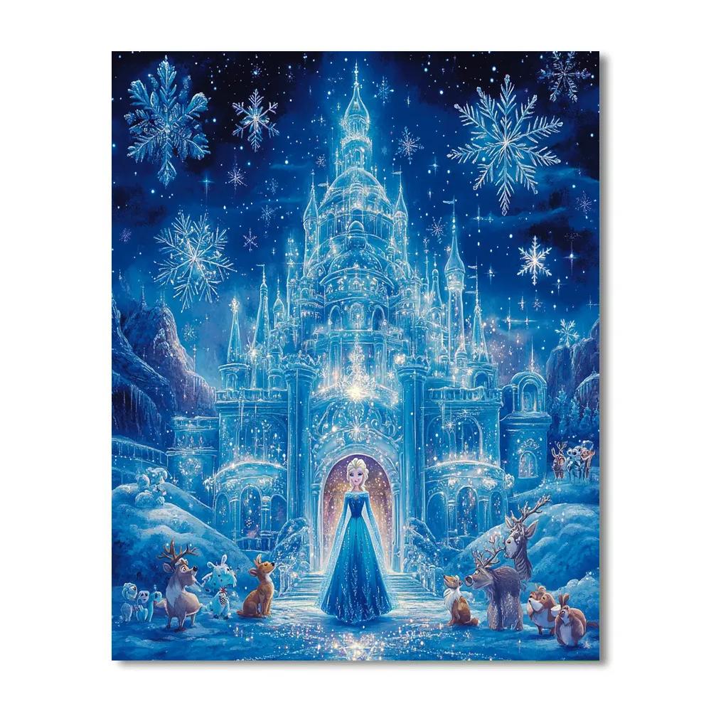 Elsa’s Enchanted Ice Palace - Disney Inspired Paint by numbers kits