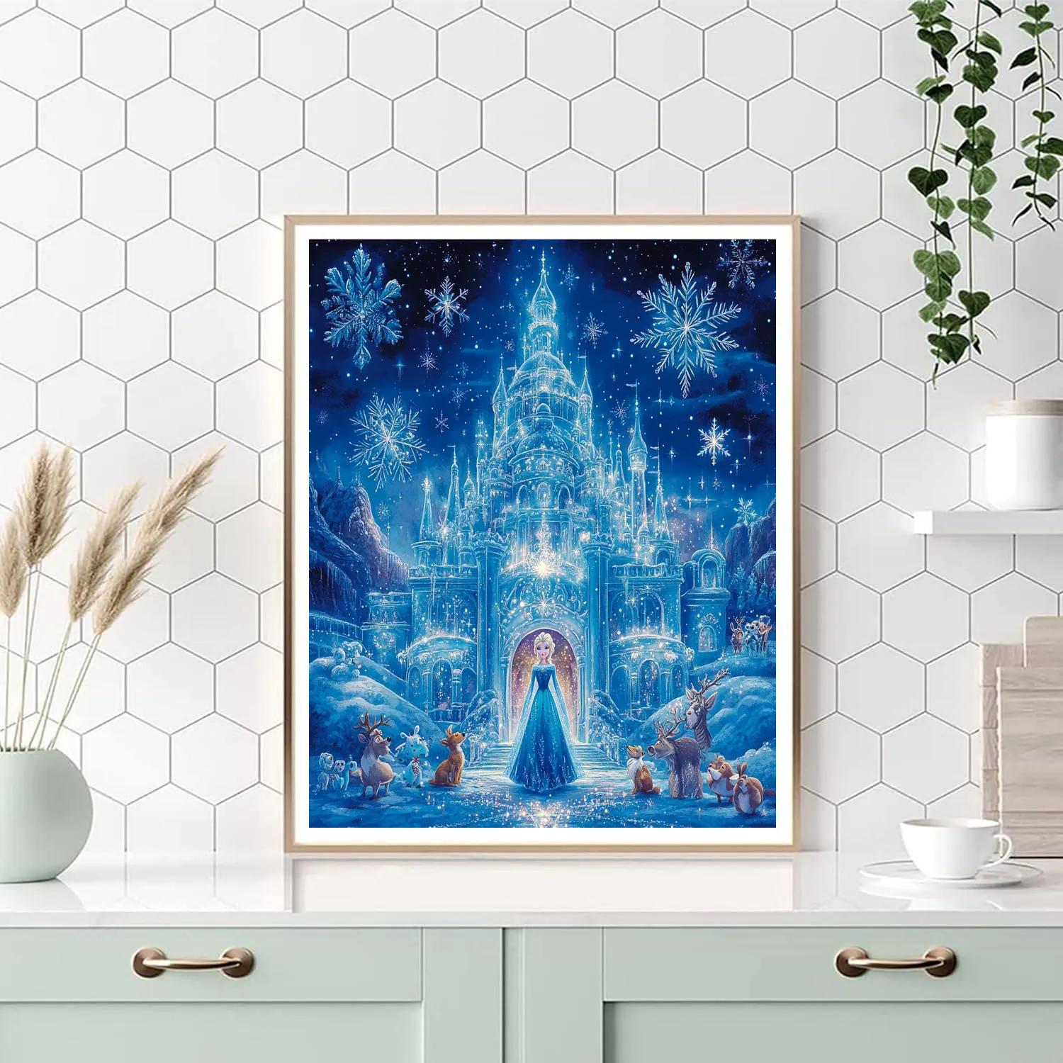 Elsa’s Enchanted Ice Palace - Disney Inspired Paint by numbers kits