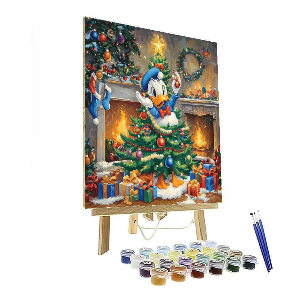 Donald Duck’s Holiday Adventure - Disney Inspired paint by number