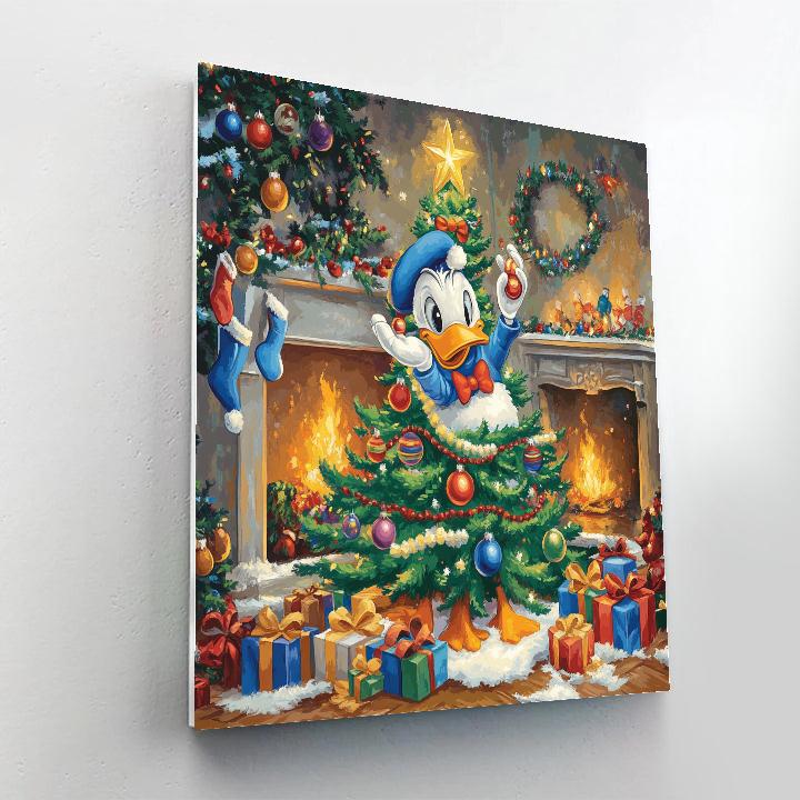 Donald Duck’s Holiday Adventure - Disney Inspired paint by number
