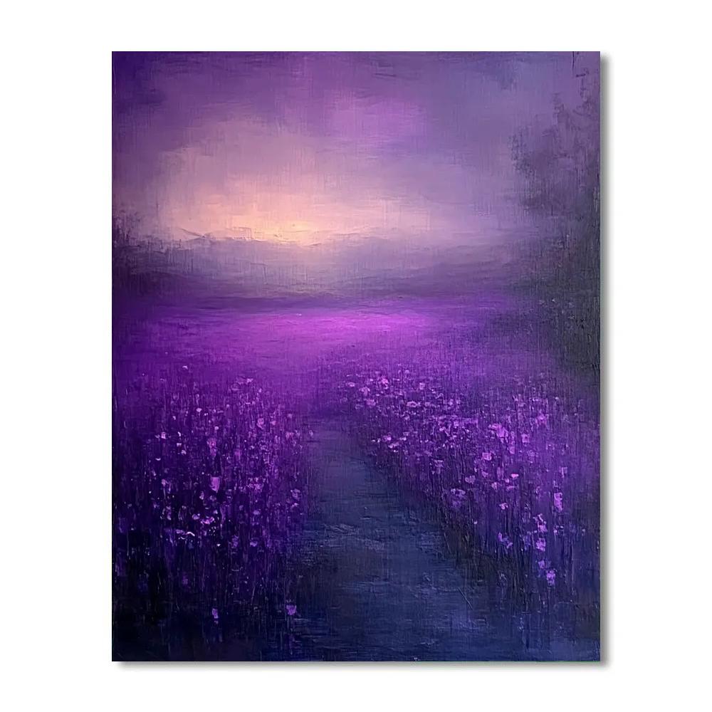 Mark Rothko Inspired Silent Violet DIY paint by numbers
