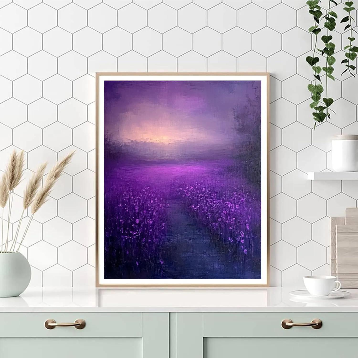 Mark Rothko Inspired Silent Violet DIY paint by numbers