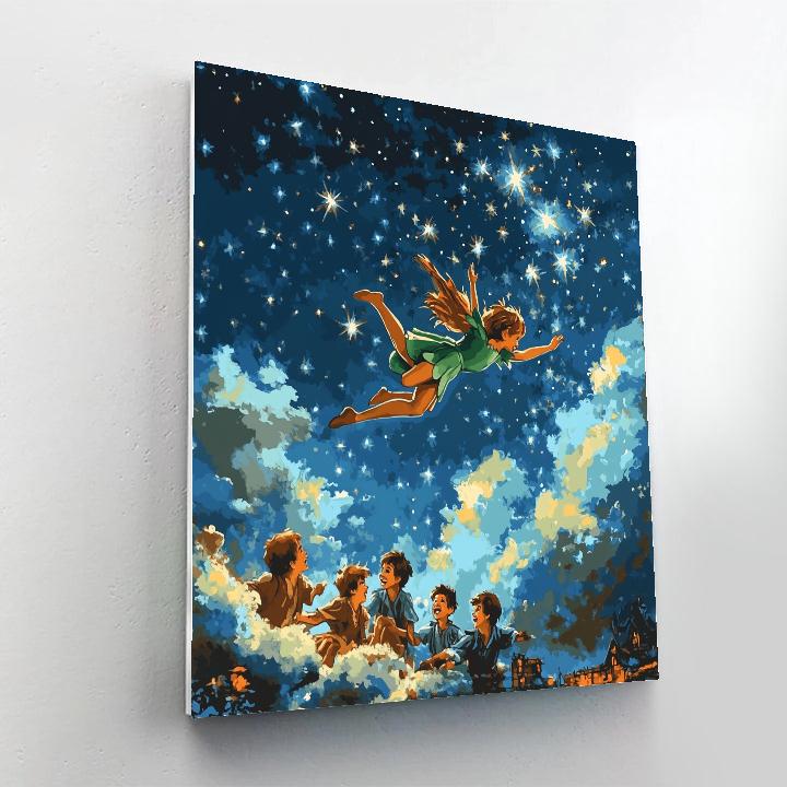 Peter Pan’s Flight Through The Stars - Disney Inspired DIY paint by numbers