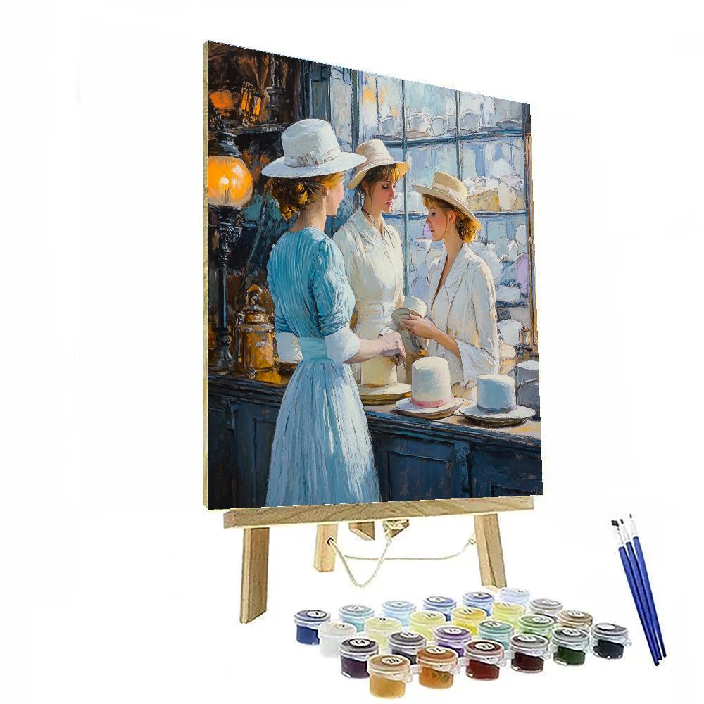 Edgar Degas Inspired Millinery Shop paint by numbers