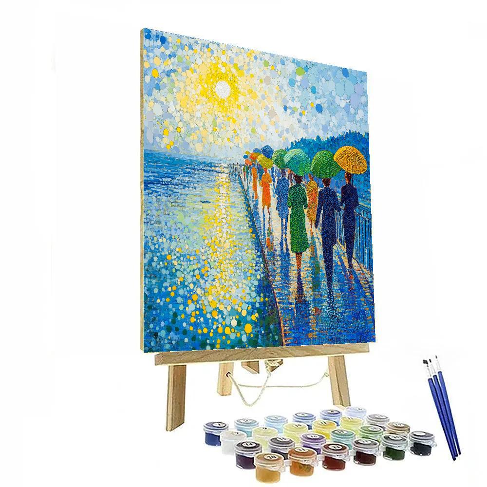 Georges Seurat Inspired Bridge At Noon Numbered painting kits