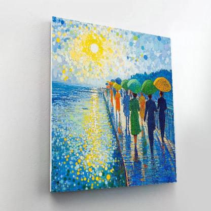 Georges Seurat Inspired Bridge At Noon Numbered painting kits