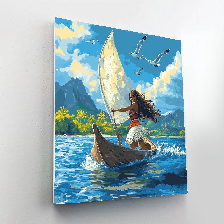 Moana’s Island Adventure - Disney Inspired Painting by numbers kit