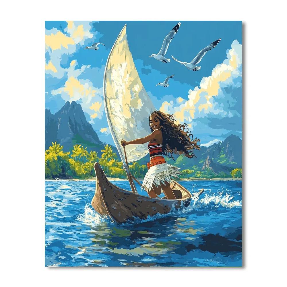 Moana’s Island Adventure - Disney Inspired Painting by numbers kit