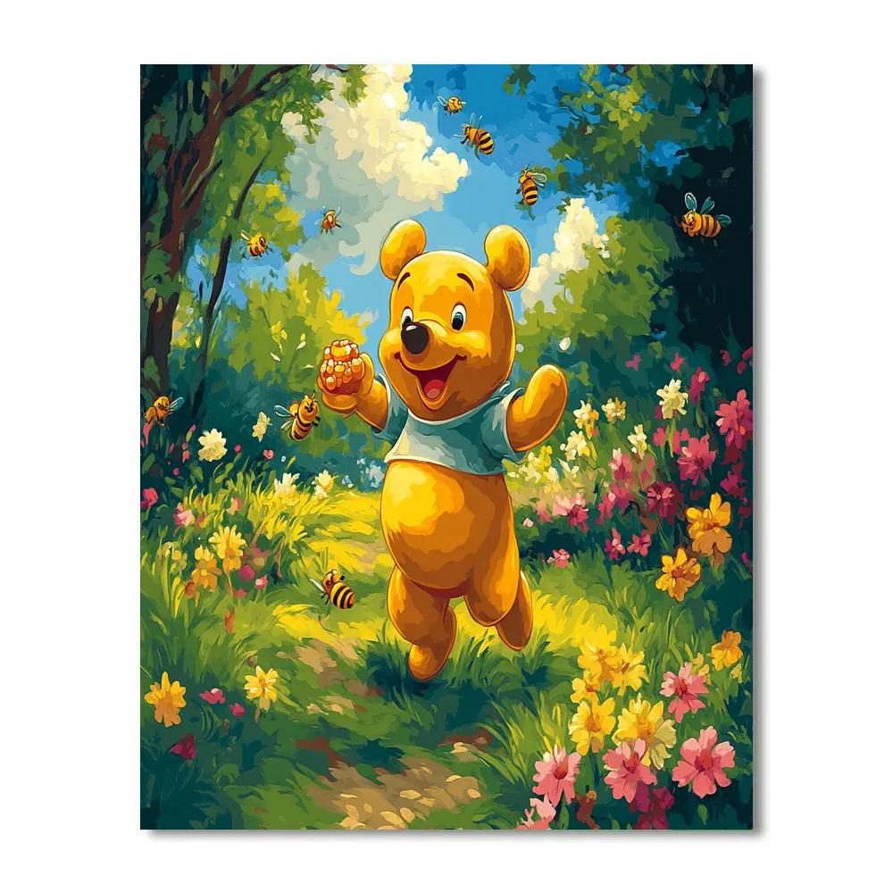 Winnie The Pooh’s Honey Hunt - Disney Inspired Paint by numbers art