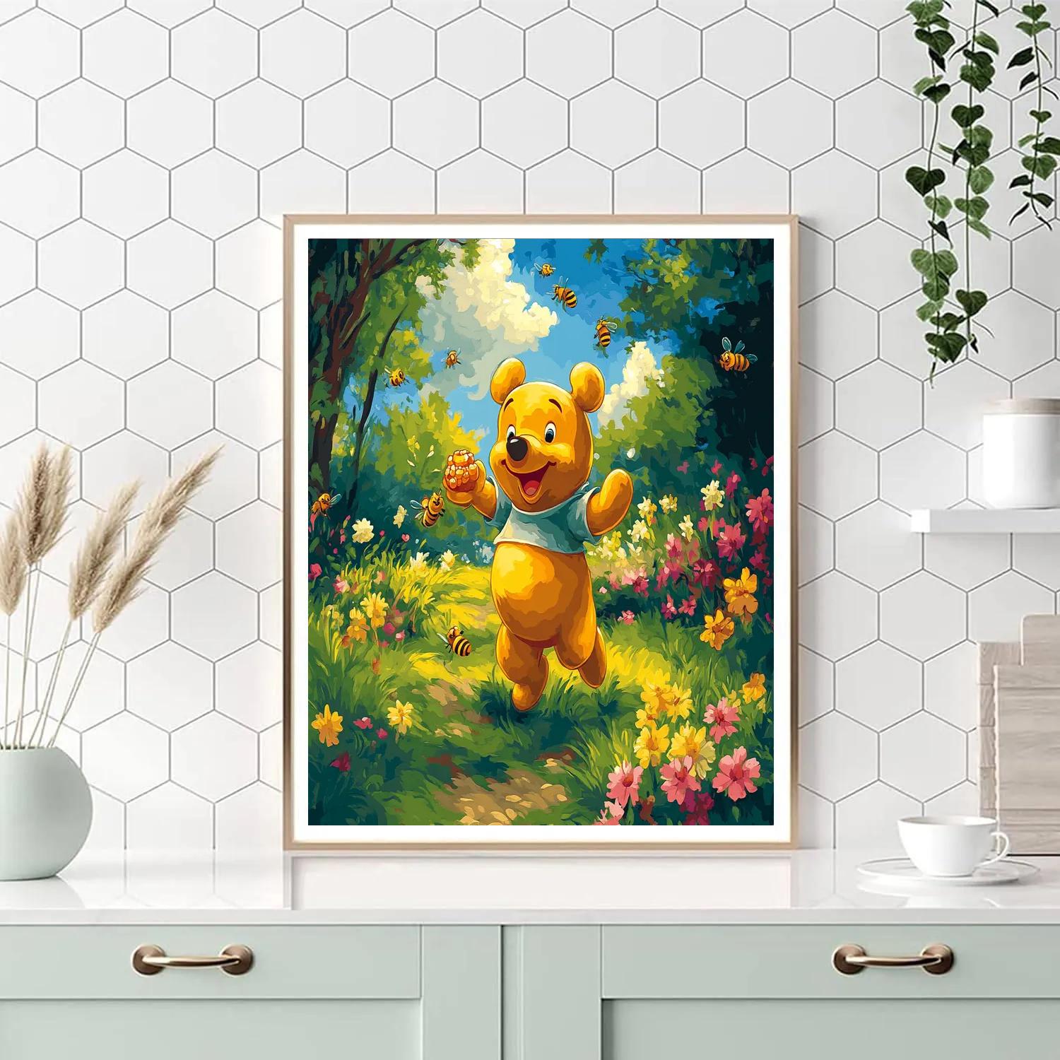 Winnie The Pooh’s Honey Hunt - Disney Inspired Paint by numbers art