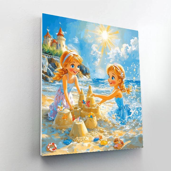 Anna And Elsa’s Summer Escape - Disney Inspired paint by color