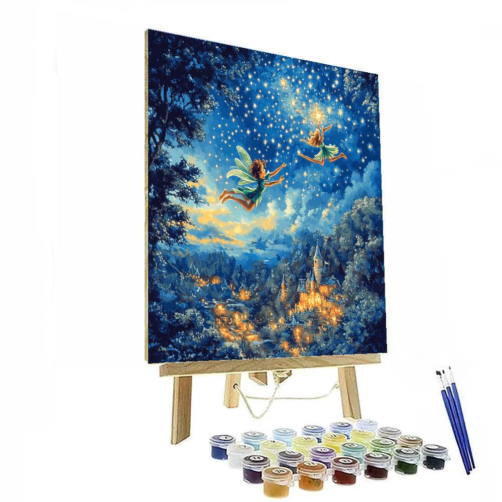 Peter Pan’s Flight In Neverland - Disney Inspired DIY paint by numbers