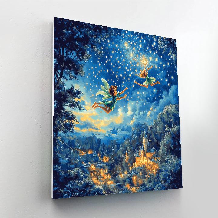 Peter Pan’s Flight In Neverland - Disney Inspired DIY paint by numbers