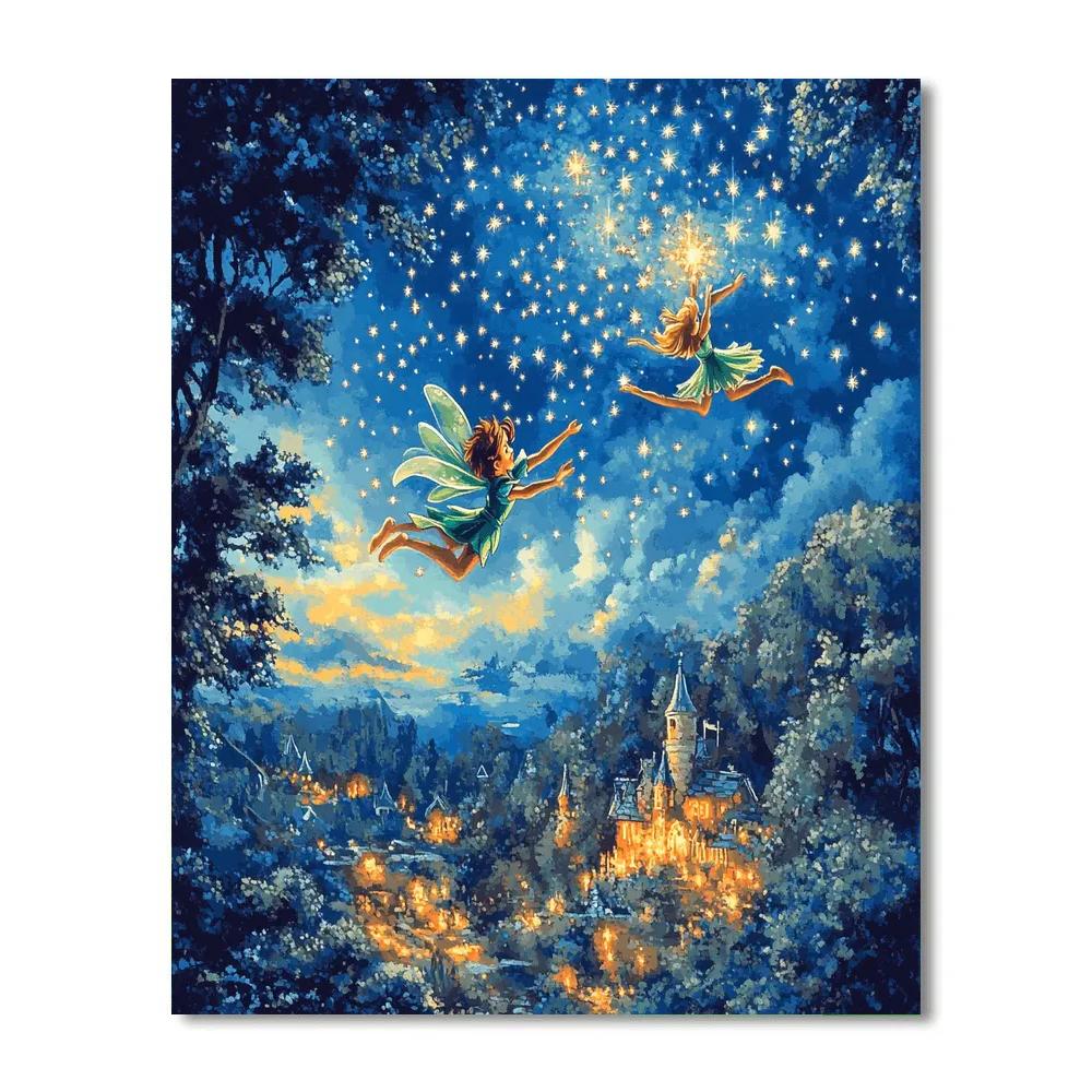 Peter Pan’s Flight In Neverland - Disney Inspired DIY paint by numbers