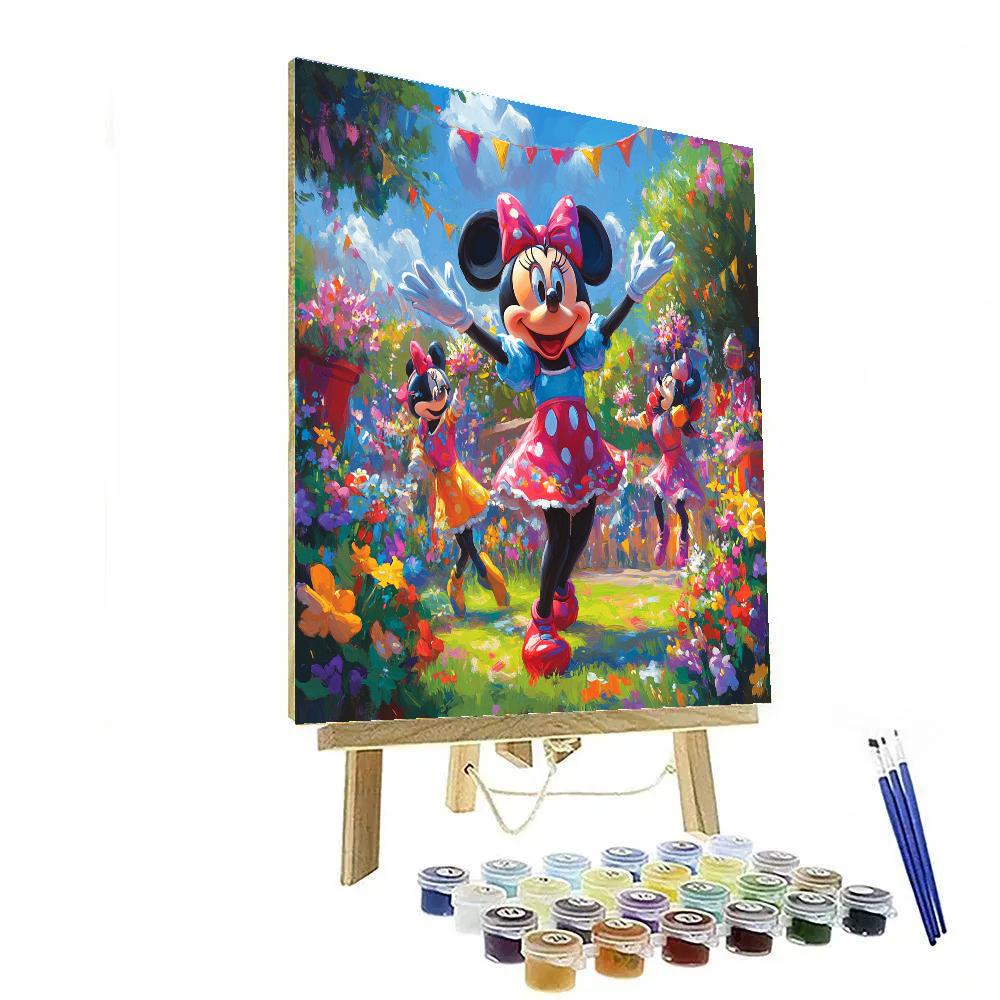 Minnie’s Flower Festival - Disney Inspired Number painting