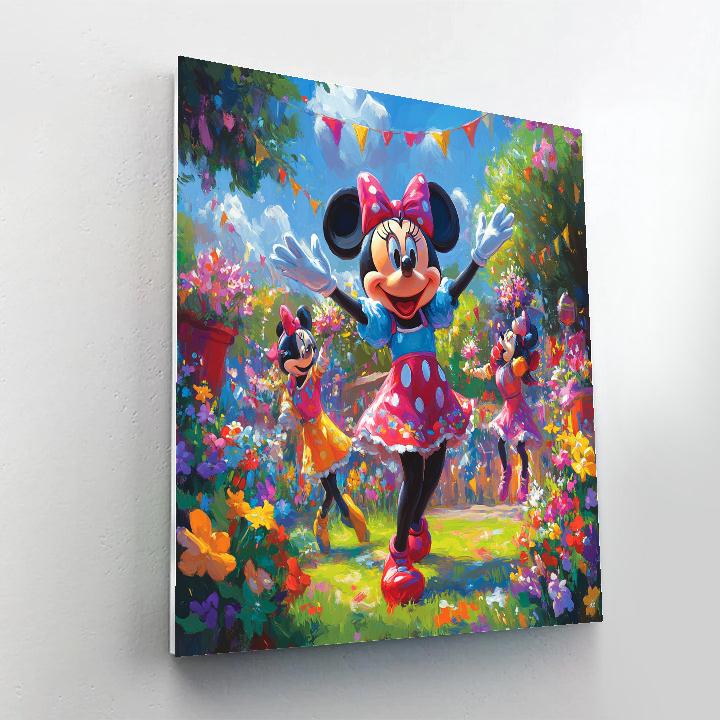 Minnie’s Flower Festival - Disney Inspired Number painting