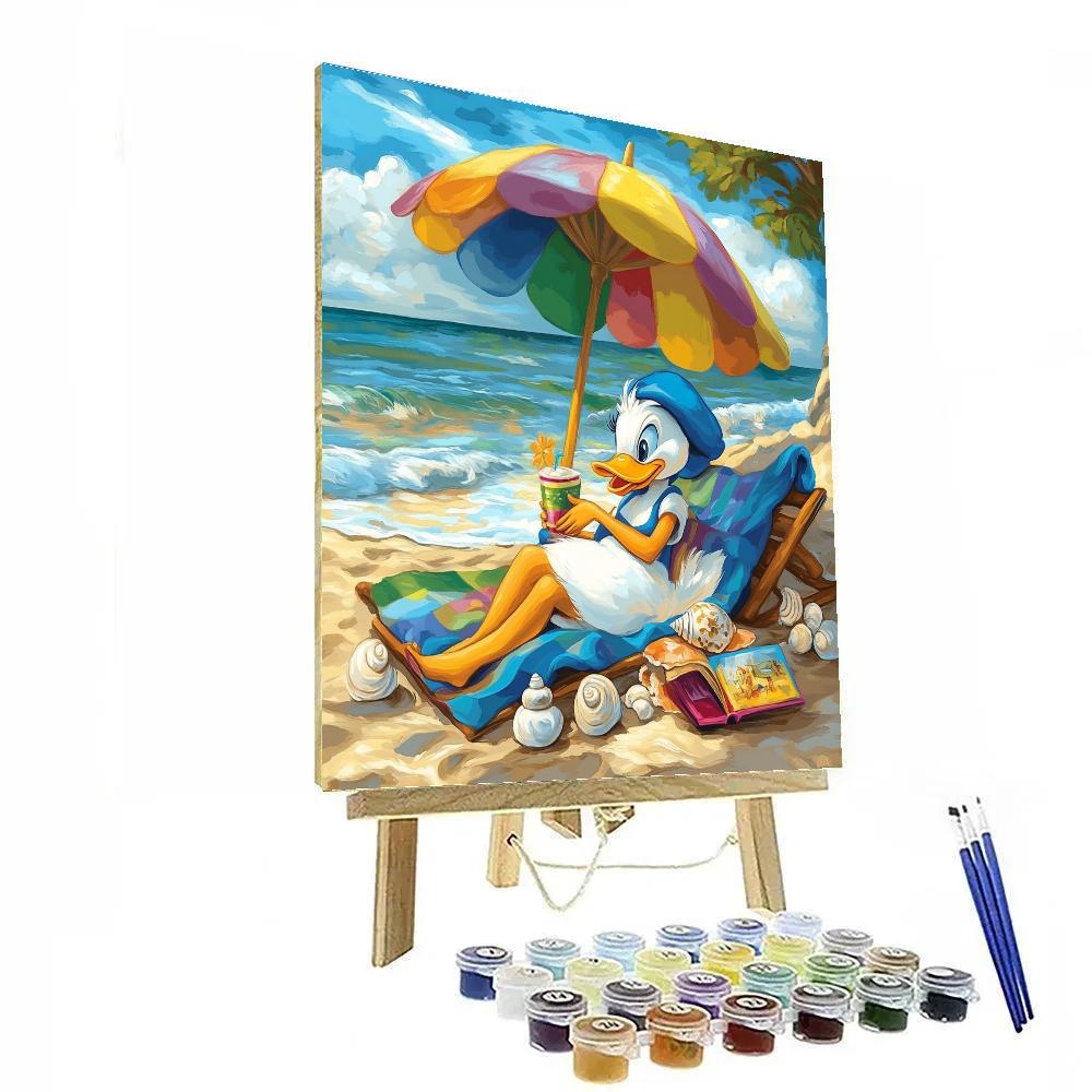 Daisy Duck’s Beach Day - Disney Inspired Painting by numbers kit