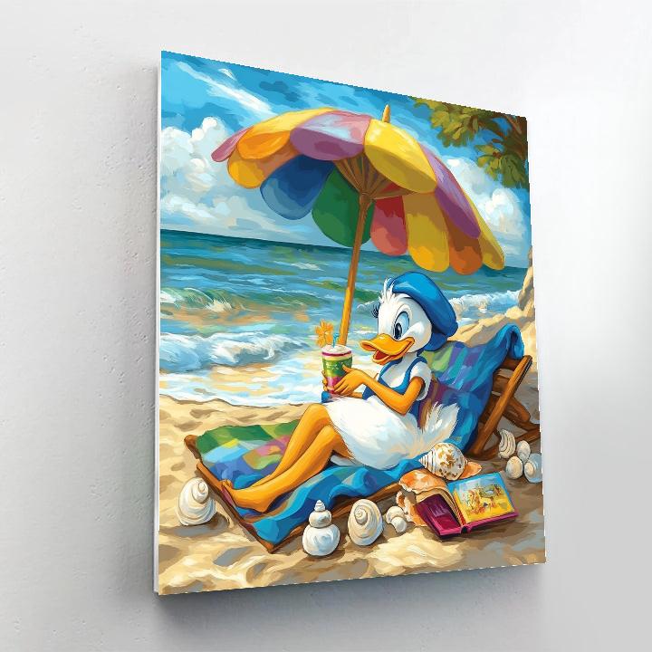 Daisy Duck’s Beach Day - Disney Inspired Painting by numbers kit