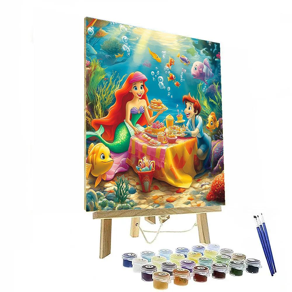 Ariel’s Underwater Picnic - Disney Inspired Painting by numbers kit