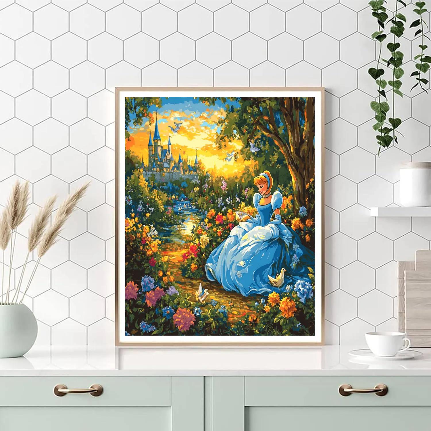 Cinderella’s Magical Day - Disney Inspired painting number kit
