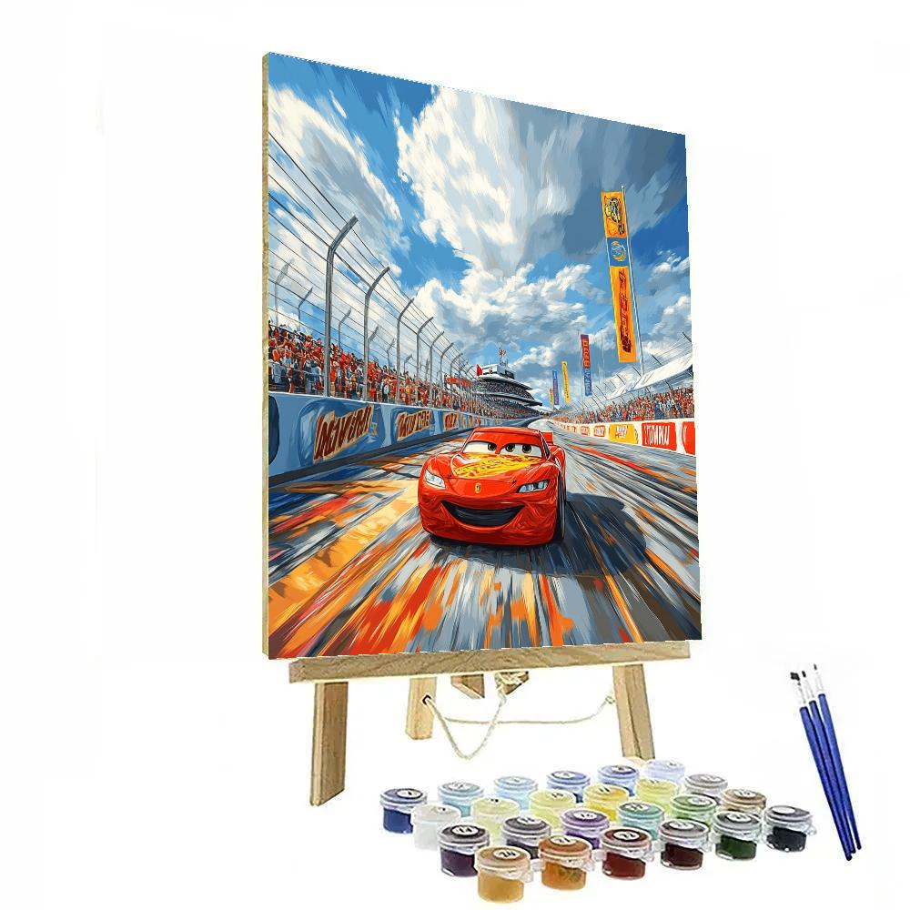 Lightning McQueen’s Fast And Fun Adventure - Disney Inspired paint by color