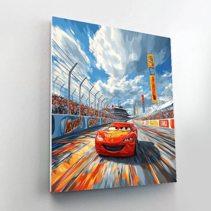 Lightning McQueen’s Fast And Fun Adventure - Disney Inspired paint by color