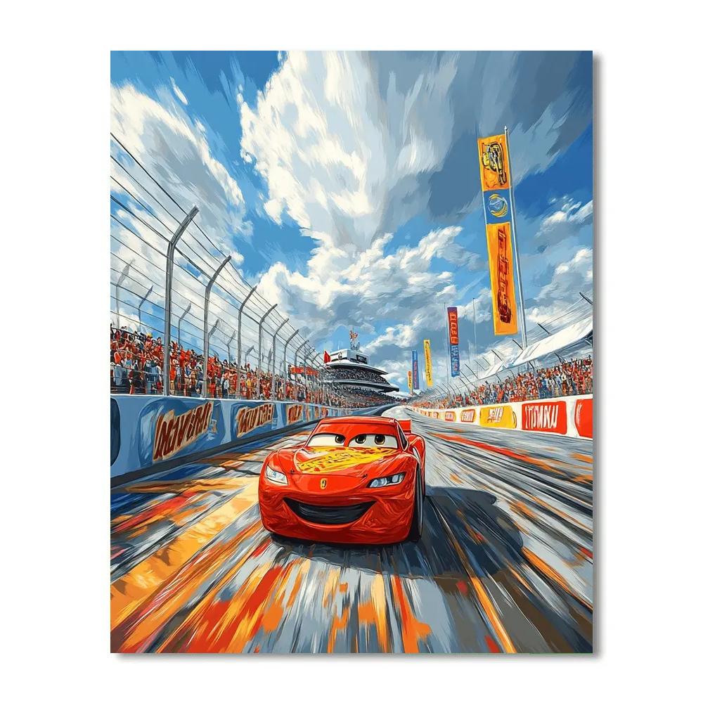 Lightning McQueen’s Fast And Fun Adventure - Disney Inspired paint by color