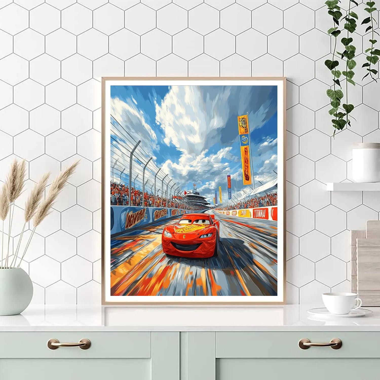 Lightning McQueen’s Fast And Fun Adventure - Disney Inspired paint by color