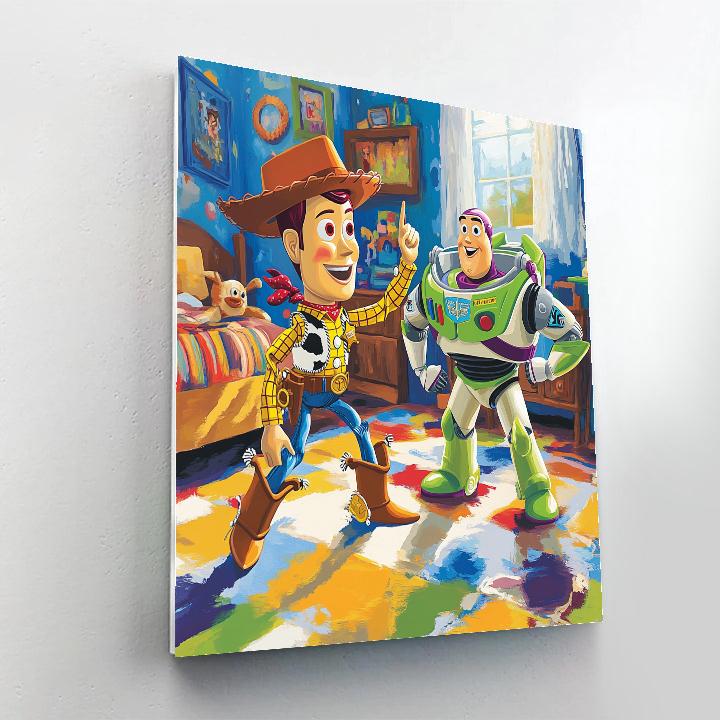 Woody And Buzz’s Toy Adventure - Disney Inspired paint by numbers
