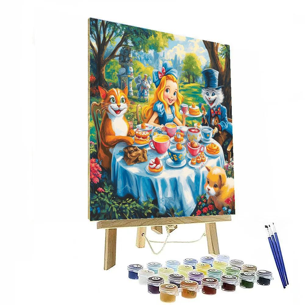Alice’s Wonderland Tea Party - Disney Inspired painting number kit