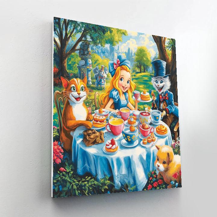 Alice’s Wonderland Tea Party - Disney Inspired painting number kit