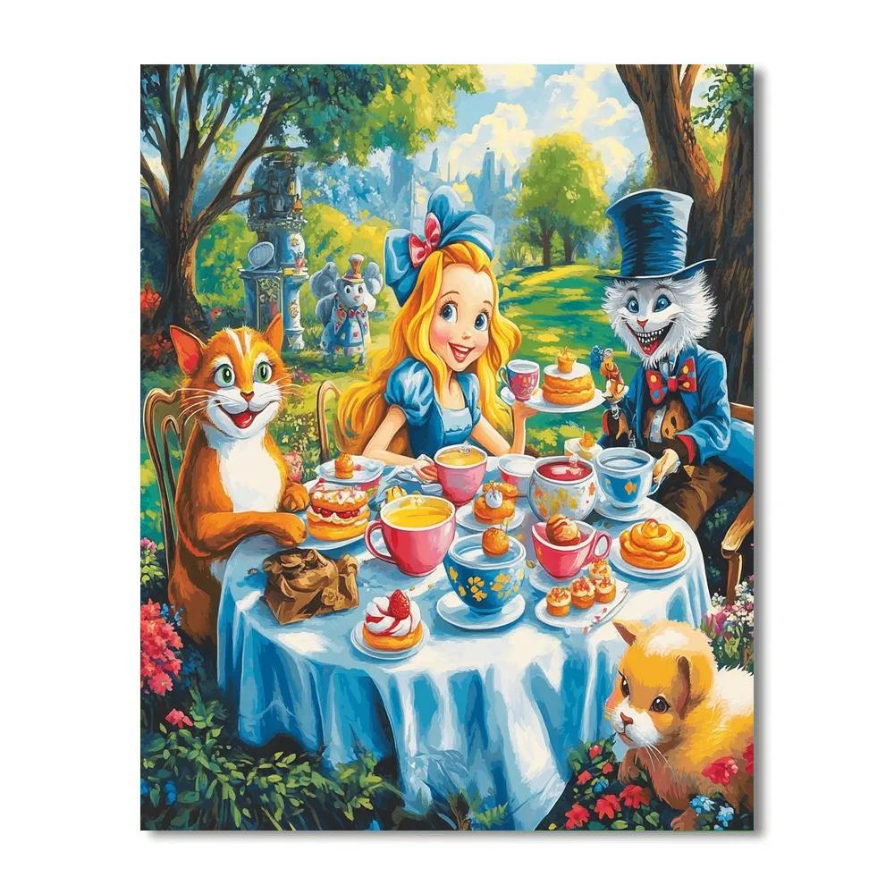 Alice’s Wonderland Tea Party - Disney Inspired painting number kit