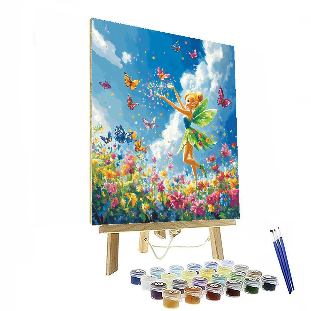 Tinker Bell’s Flower Garden - Disney Inspired painting number kit