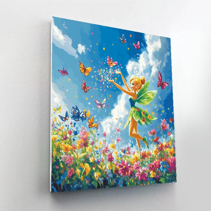 Tinker Bell’s Flower Garden - Disney Inspired painting number kit