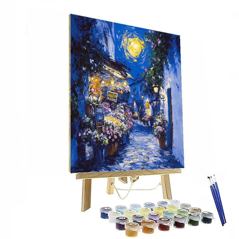 Van Gogh Inspired Sunflower Street DIY paint by numbers