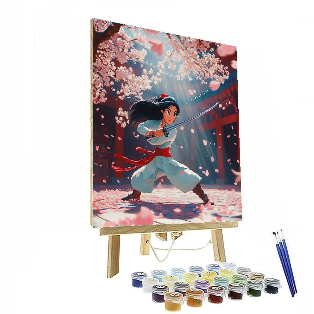 Mulan’s Warrior Training - Disney Inspired painting number kit