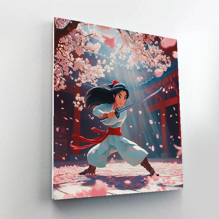 Mulan’s Warrior Training - Disney Inspired painting number kit