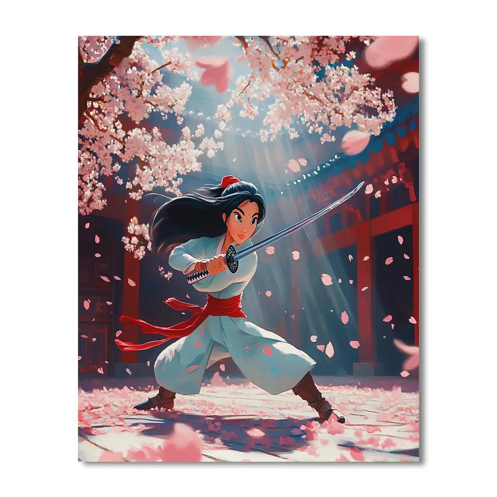 Mulan’s Warrior Training - Disney Inspired painting number kit