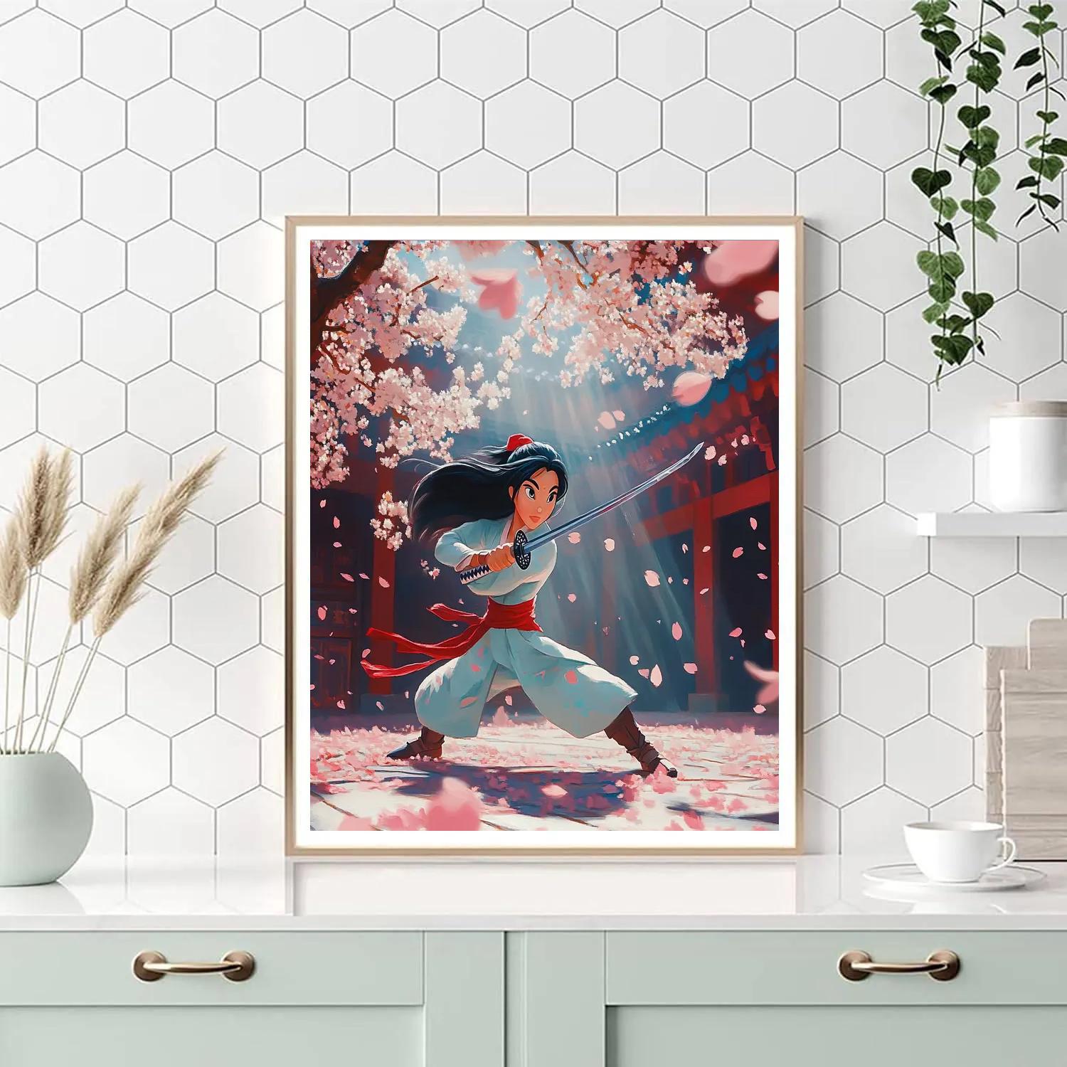 Mulan’s Warrior Training - Disney Inspired painting number kit